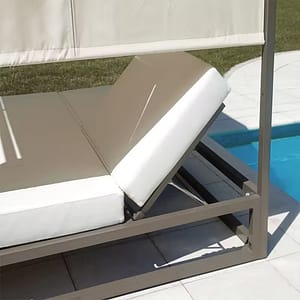 Baldacchino-Matrimoniale-alluminio-doppio-schienale reclinabile-moia-greenwood-OASI7T