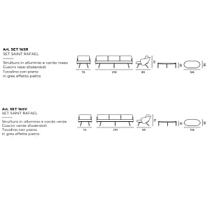 Salotto-Saint-Rafael-alluminio-coffee-set-moia-greenwood-SET165R-SET165V